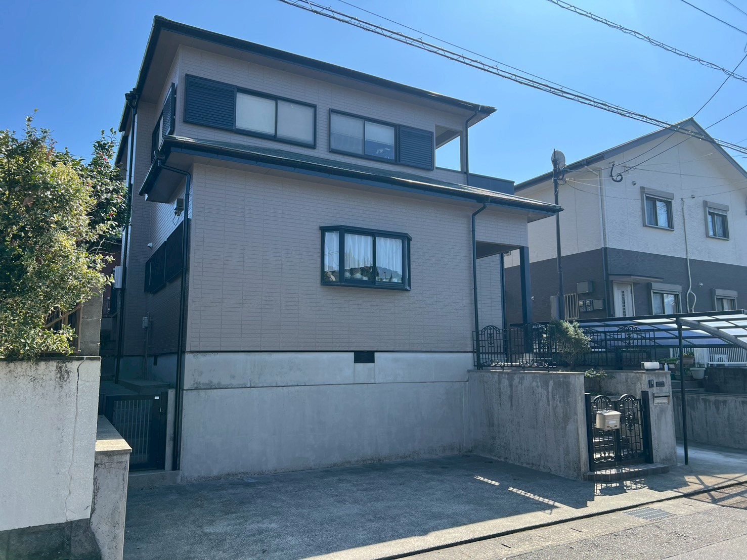 自由ヶ丘　屋根・外壁塗装・壁補修工事