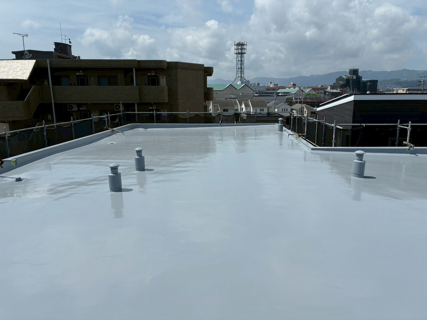 谷山中央　屋上防水工事